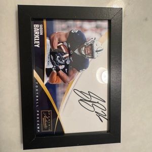 authentic saquaon Barkley signed picture.
